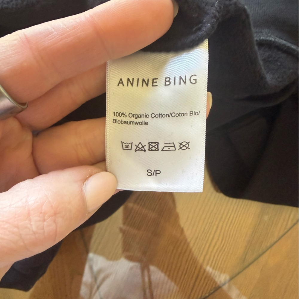 Anine Bing Black Sweatshirt with Panther Graphic - Picture 4 of 4
